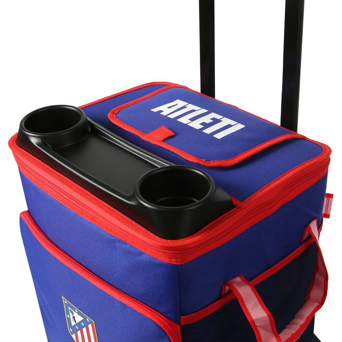 ATLÉTICO DE MADRID Bolsa Porta Alimentos para Carrito con Ruedas, Poliéster 600D, Tamaño 34x27.9x35.1cm