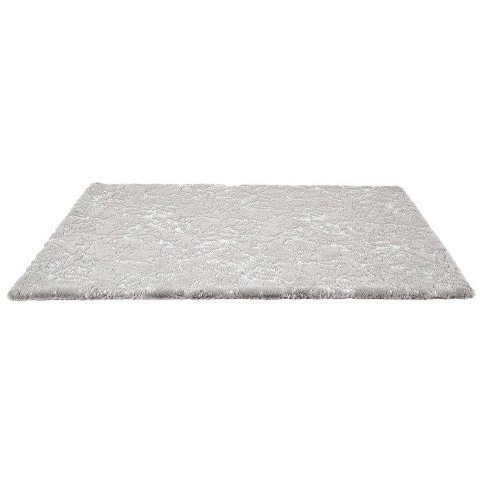 Home Deco Factory Alfombra Efecto Plata 120x170 cm Poliéster