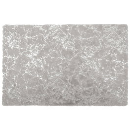 Home Deco Factory Alfombra Efecto Plata 120x170 cm Poliéster