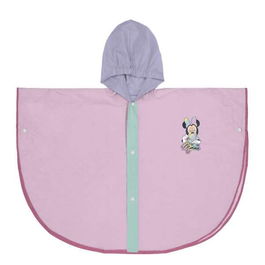 Poncho Impermeable con Capucha Minnie Mouse Lila