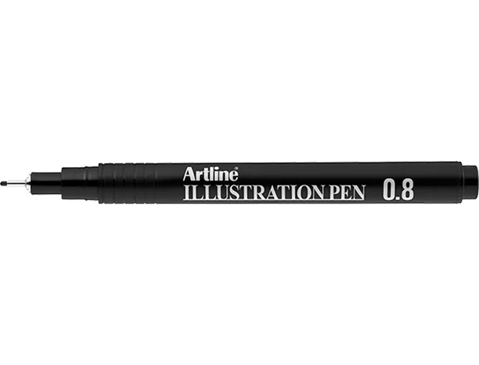 Artline EK-288ILN Rotulador Calibrado Micrometrico Negro Illustration Pen Punta Poliacetal 0,8mm