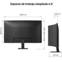 LG Monitor Curvo 27U421A-B 27" Full HD 1920x1080 VA 100 Hz 5ms USB-C Power Delivery 15W Flicker Safe Black Stabilizer