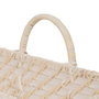S/2 Bandeja Blanco Fibra Natural 45 X 34 X 13 cm