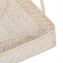 S/2 Bandeja Blanco Fibra Natural 45 X 34 X 13 cm
