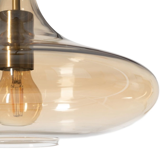 Ixia Lámpara de Techo Caramelo Metal-Cristal