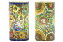 DKD Home Decor Lámpara de Sobremesa de Cristal Mandala Multicolor