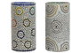 DKD Home Decor Lámpara de Sobremesa de Cristal Mandala Multicolor