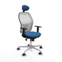 PIQUERAS Y CRESPO Silla de oficina Jorquera Azul y Blanco