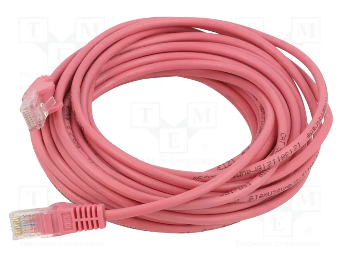 GOOBAY Patch cord Cat 5e U/UTP 10m Rosa GOOBAY Patch cord Cat 5e U/UTP 10m Rosa