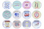 DKD Home Decor Posavasos de Dolomita Sardina Multicolor