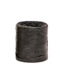Rafia Cinta De 4 Mm Rollo De 200 M Negro