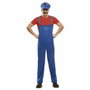 My Other Me Disfraz Red Super Plumber con Gorra, Camiseta y Pantalón Talla XL