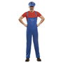 My Other Me Disfraz Red Super Plumber con Gorra, Camiseta y Pantalón Talla XL