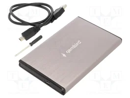 GEMBIRD Carcasa de disco 2,5 pulg. USB 3.0 Aluminio Gris