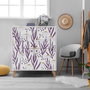 Hanah Home Armario Multiusos Multilux Daisy Blanco y Azul Oscuro 95x111x36cm