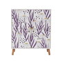 Hanah Home Armario Multiusos Multilux Daisy Blanco y Azul Oscuro 95x111x36cm