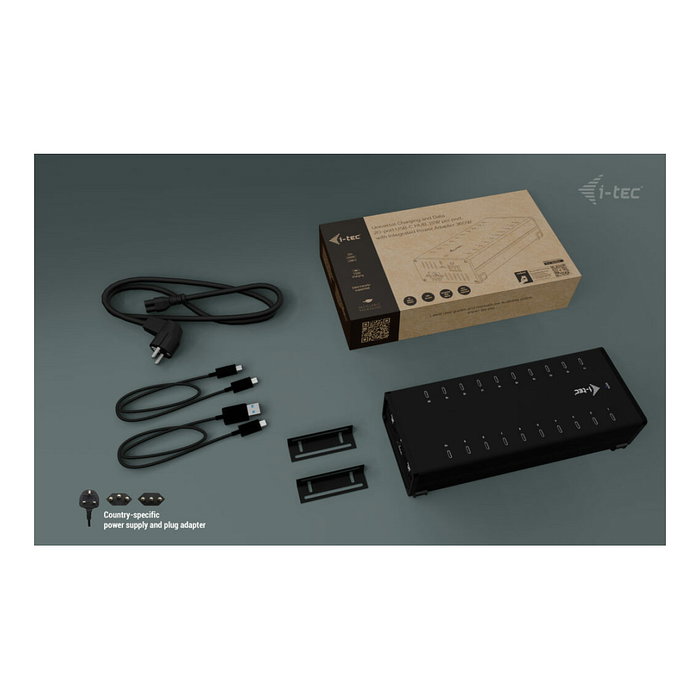 I-Tec Hub de Carga y Datos USB-C 20 Puertos, Negro I-Tec Hub de Carga y Datos USB-C 20 Puertos, Negro