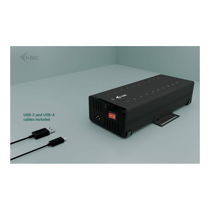 I-Tec Hub de Carga y Datos USB-C 20 Puertos, Negro I-Tec Hub de Carga y Datos USB-C 20 Puertos, Negro