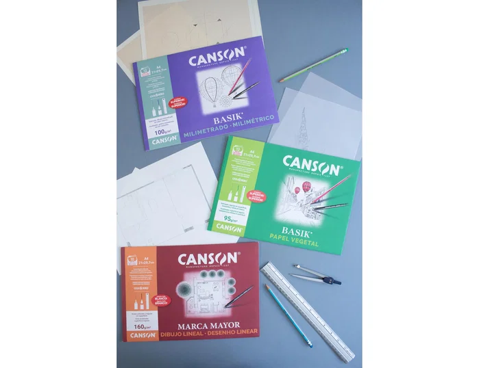 Canson Minipack de Papel Vegetal Guarro A3 de 90 g - 12 Hojas