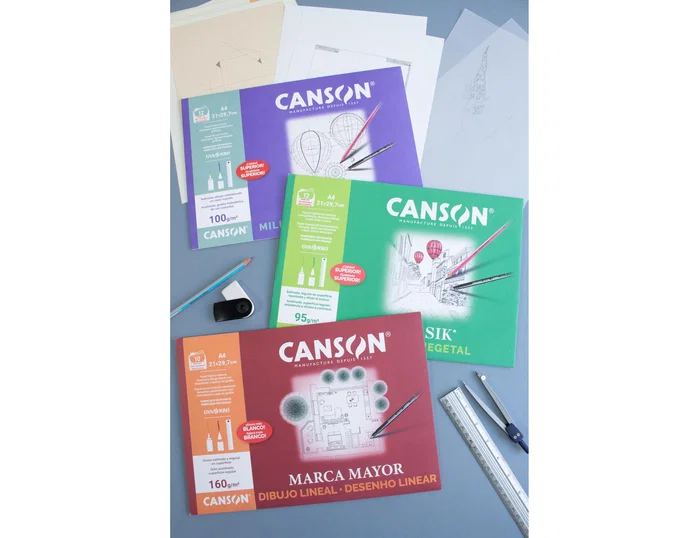 Canson Minipack de Papel Vegetal Guarro A3 de 90 g - 12 Hojas