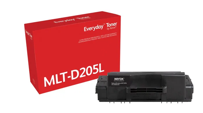 Xerox 006R04301 / MLT-D205L Cartucho de Tóner Negro Remanufacturado Everyday - Compatible con Samsung ML-3300, ML-3310D, SCX-4833FD, 5000 Páginas, Ahorro 50%