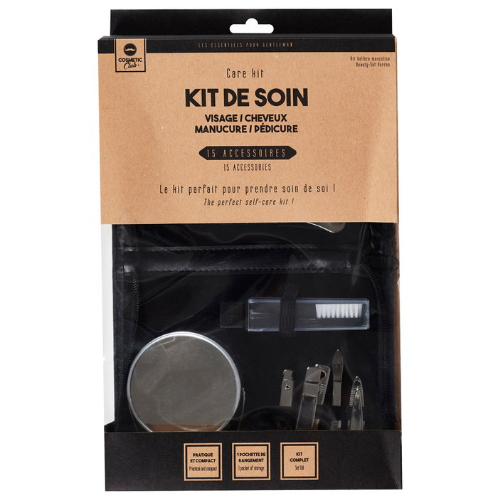 Cosmetic Club Estuche 15 Piezas Hombre Pour Lui PVC-Cuero