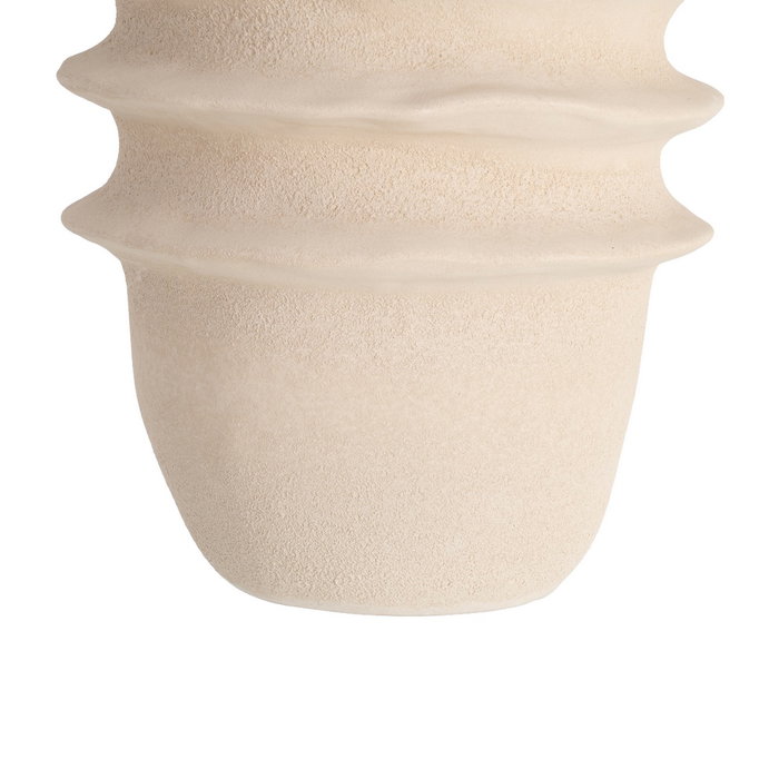 Macetero Crema Cerámica Decoración 36 X 36 X 52 cm