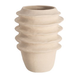 Macetero Crema Cerámica Decoración 36 X 36 X 52 cm