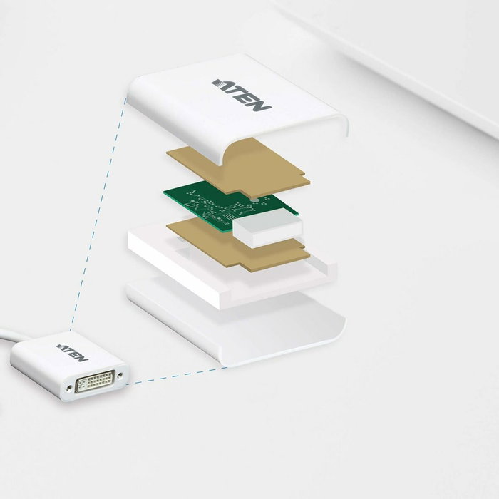 ATEN VC965 Adaptador DisplayPort a DVI-I Blanco ATEN VC965 Adaptador DisplayPort a DVI-I Blanco