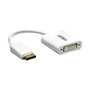 ATEN VC965 Adaptador DisplayPort a DVI-I Blanco