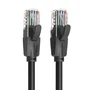 Vention IBEBF Cable de Red Ethernet Cat6 RJ45 1 m, UTP 26AWG Negro, 1000 Mbps Gigabit, Plug & Play