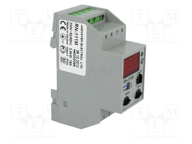 NOVATEK ELECTRO RN-111M Relé de monitorización de tensión 230VAC