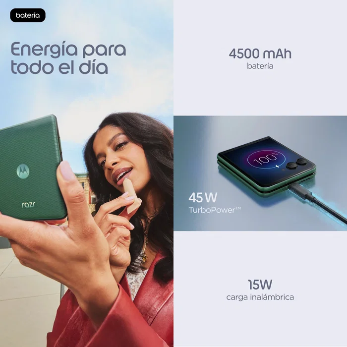 Motorola razr 70 Plus 12 GB RAM 512 GB Verde oscuro