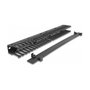 DeLOCK Panel de gestión de cables 19 pulgadas con 3 aberturas 1U negro