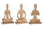 DKD Home Decor Figuras Yoga de Mango - Surtido de 3 Piezas