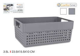 Confortime Cesta Multiusos 23.5 x 15.5 x 10 cm (36 Unidades)