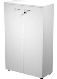 Artexport Armario Medio Presto Con Puertas 2 Estantes 22 mm Regulables Con Trasera Blanco