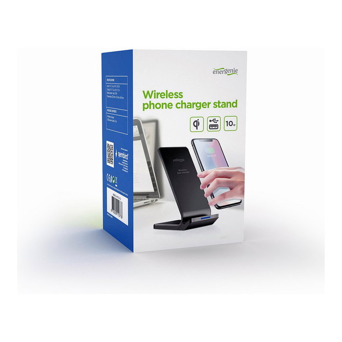 Gembird EG-WPC10-02 Cargador Inalámbrico 10W Negro