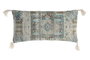 DKD Home Decor Cojín Algodón 60x10x30 con Flecos Azul y Beige