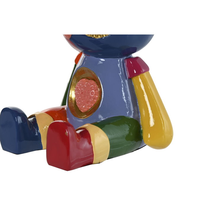 DKD Home Decor Lámpara de Sobremesa Pop Art Multicolor en Resina y Terciopelo DKD Home Decor Lámpara de Sobremesa Pop Art Multicolor en Resina y Terciopelo