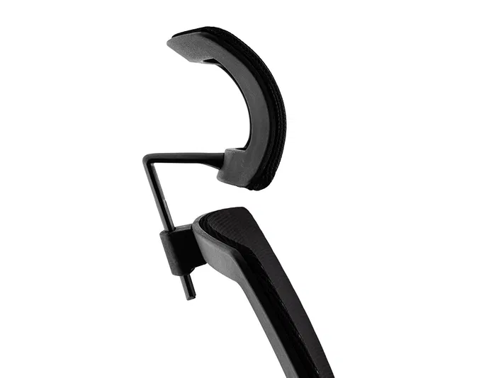 Q-connect Silla de Dirección Ergonómica con Respaldo Alto y Reposacabezas Ajustable, Base Metálica, Color Negro Q-connect Silla de Dirección Ergonómica con Respaldo Alto y Reposacabezas Ajustable, Base Metálica, Color Negro