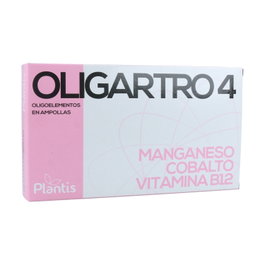 Plantis Oligartro 4 Manganeso Cobalto 20 ampollas 5 ml Complemento Alimenticio