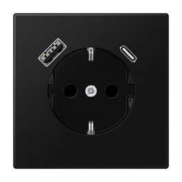 Jung LS1520-15CASWM toma de corriente con USB Tipo AC