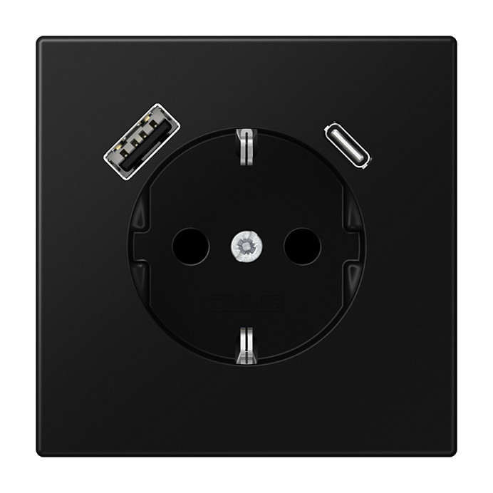 Jung LS1520-15CASWM toma de corriente con USB Tipo AC Jung LS1520-15CASWM toma de corriente con USB Tipo AC