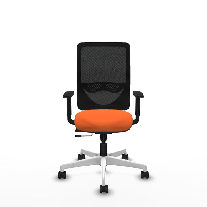 PIQUERAS Y CRESPO Silla de oficina Zulema Naranja y Negro