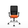 PIQUERAS Y CRESPO Silla de oficina Zulema Naranja y Negro