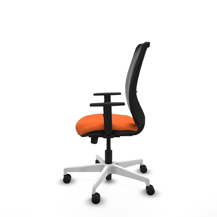 PIQUERAS Y CRESPO Silla de oficina Zulema Naranja y Negro