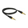 DeLOCK Cable de audio 3,5 mm Macho a Macho, 1 m, Negro