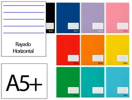 Liderpapel Smart A5+ Libreta Horizontal 48 Hojas Colores Surtidos