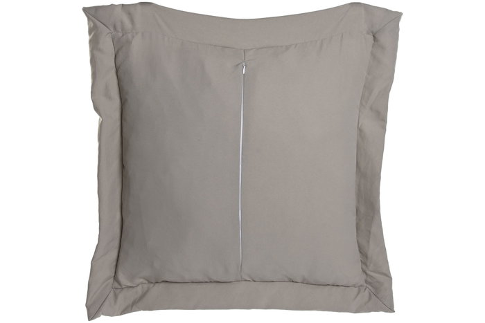 DKD Home Decor Cojín de Poliéster Gris Claro 45x8x45 cm